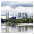 tulsa as seen from across the river as a sample bat friendly ecosystem